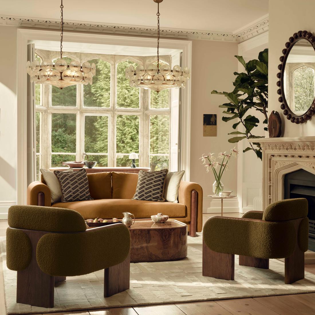 Solaris Disc Glass Chandelier