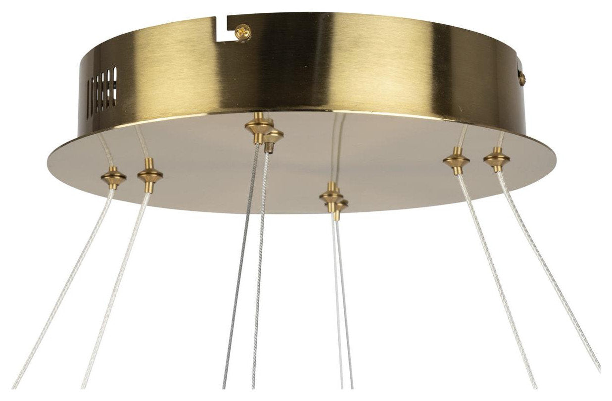 Stella Chandelier, Black and BrassBy ARTCRAFT Lighting