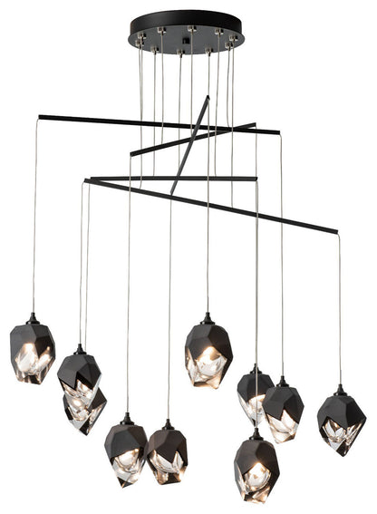 Chrysalis 10-Small Crystal Mobile Pendant, Black/Black Crystal, StandardBy Hubbardton Forge