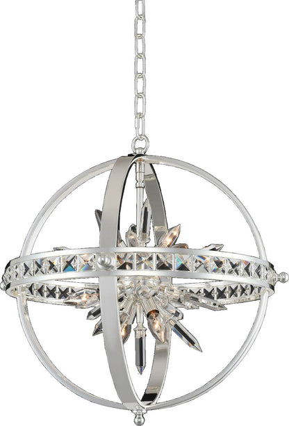 Angelo Pendant, Polished Silver, 23"By KALCO LIGHTING