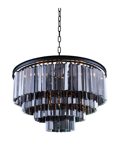Elegant 1201 Sydney Collection Chandelier, Mocha BrownBy Elegant Furniture & Lighting