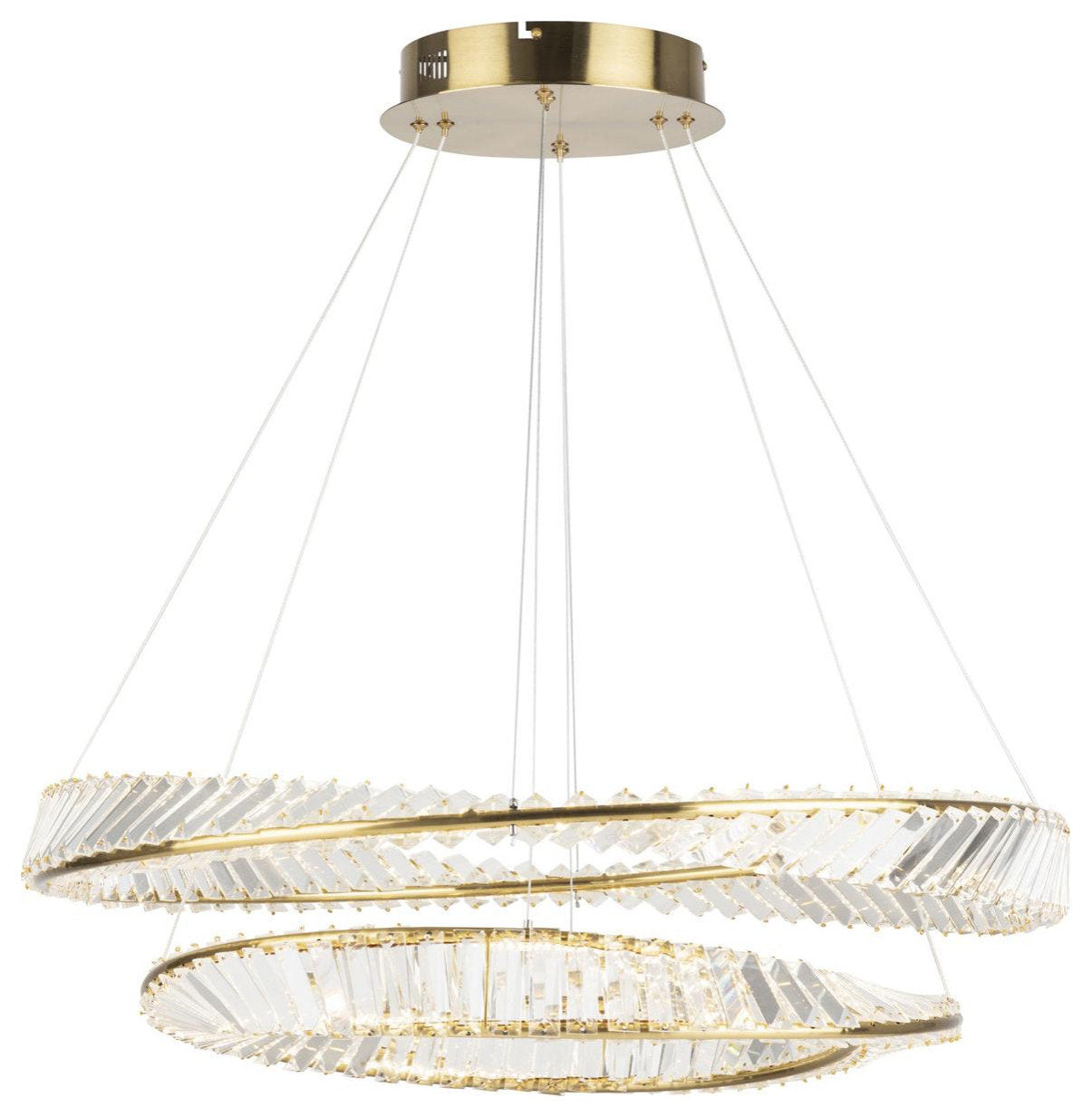 Stella Chandelier, Black and BrassBy ARTCRAFT Lighting