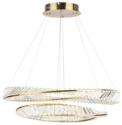 Stella Chandelier, Black and BrassBy ARTCRAFT Lighting