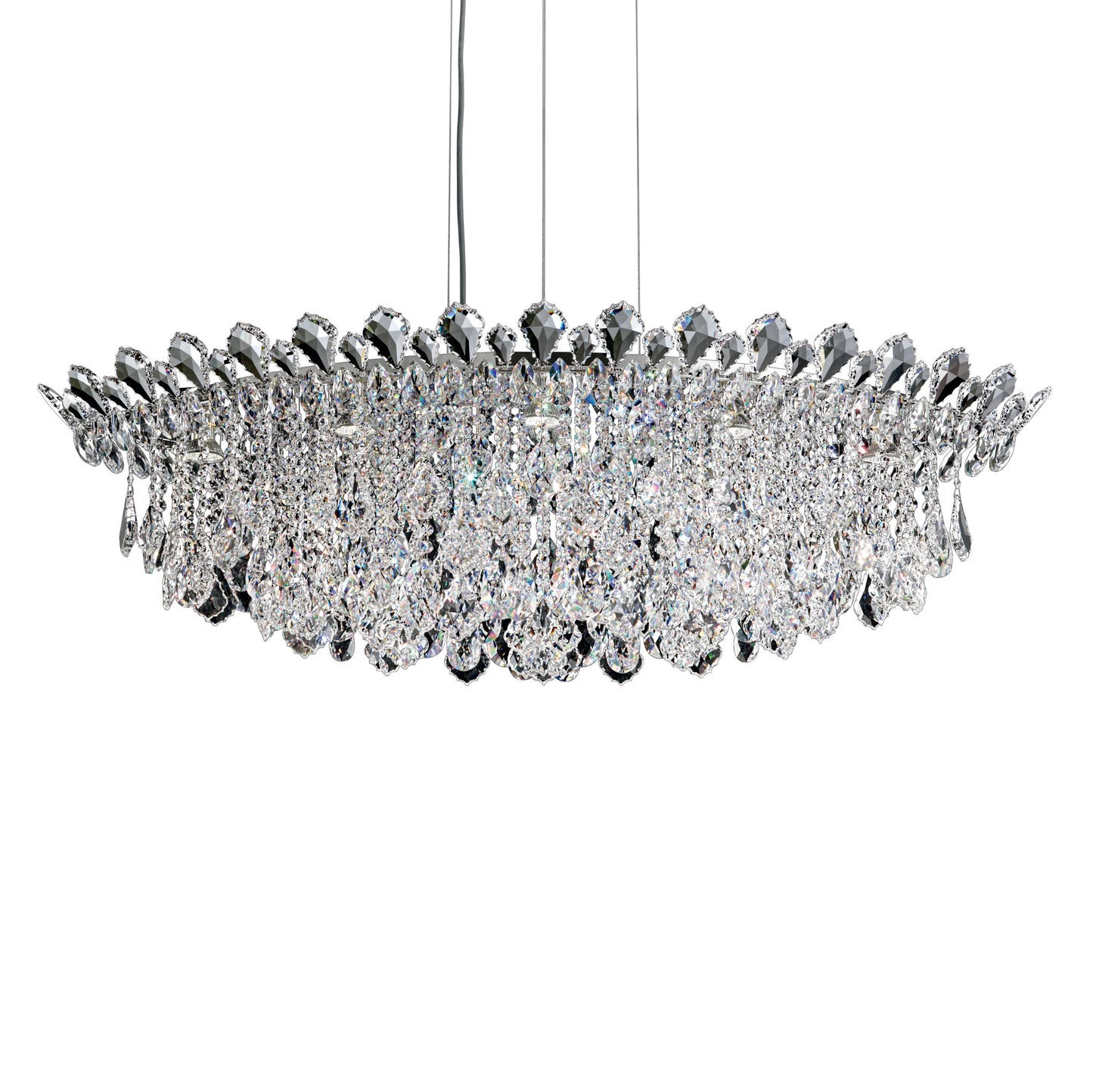 Schonbek Tr4811N-401H 8 Light Crystal Pendant, Polished Stainless SteelBy Schonbek