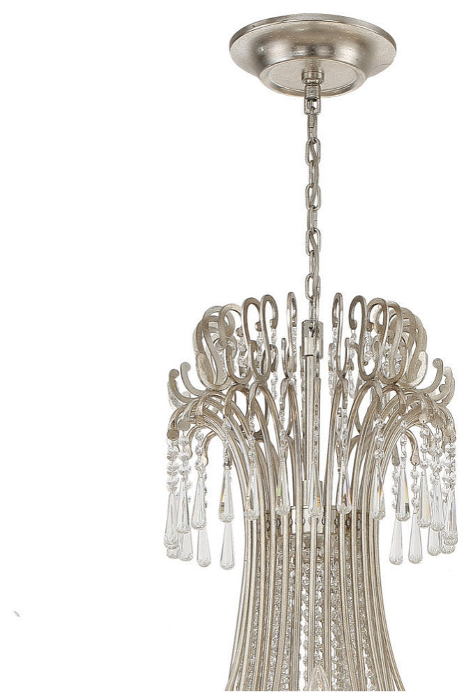 Crystorama Arcadia 28-Light Chandelier Antique SilverBy Crystorama Lighting