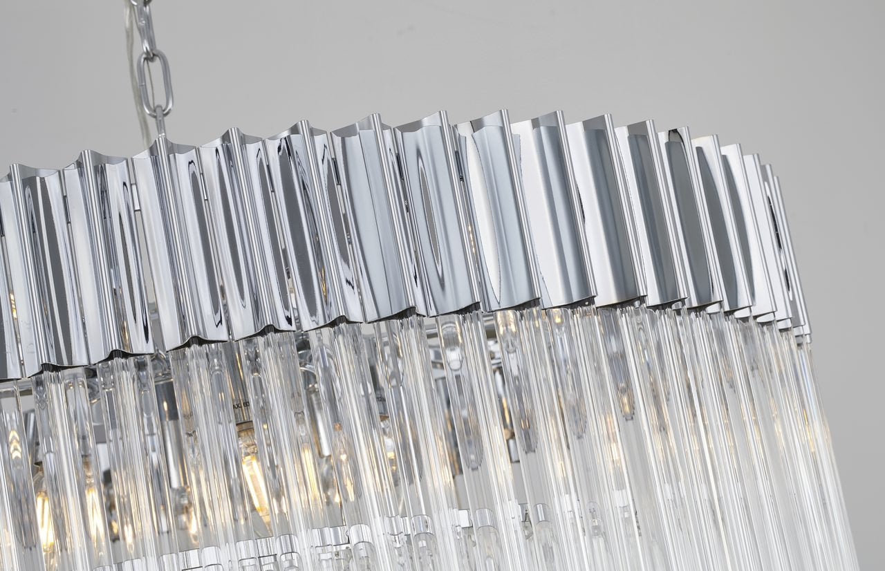 Bethel International WE07C31CH 12-Light Chandelier, ChromeBy Bethel Intl.