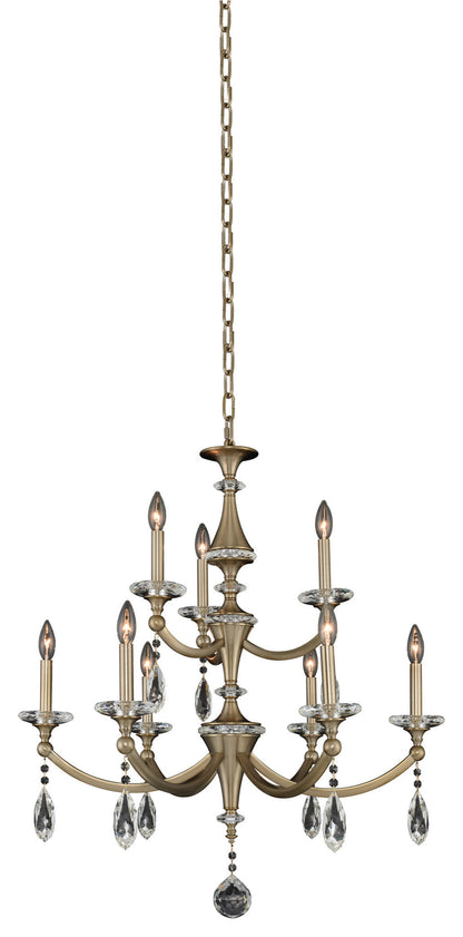 Floridia (6+3) Light 2 Tier ChandelierBy Allegri Crystal by Kalco Lighting