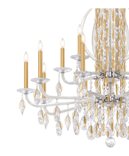 Schonbek Rs8415N-22H 17 Light Crystal Chandelier, Heirloom GoldBy Schonbek