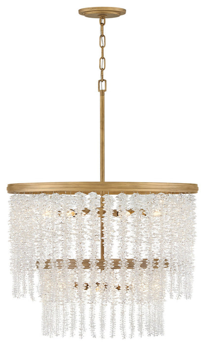 Fredrick Ramond FR41495 Rubina 10 Light 26"W Crystal Waterfall - Burnished GoldBy Hinkley