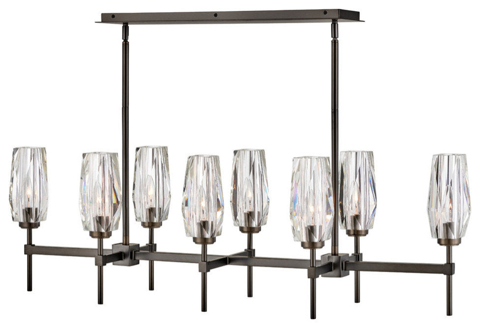 Hinkley Lighting 38256 Ana 8 Light 46"W Linear Chandelier - Heritage BrassBy Hinkley