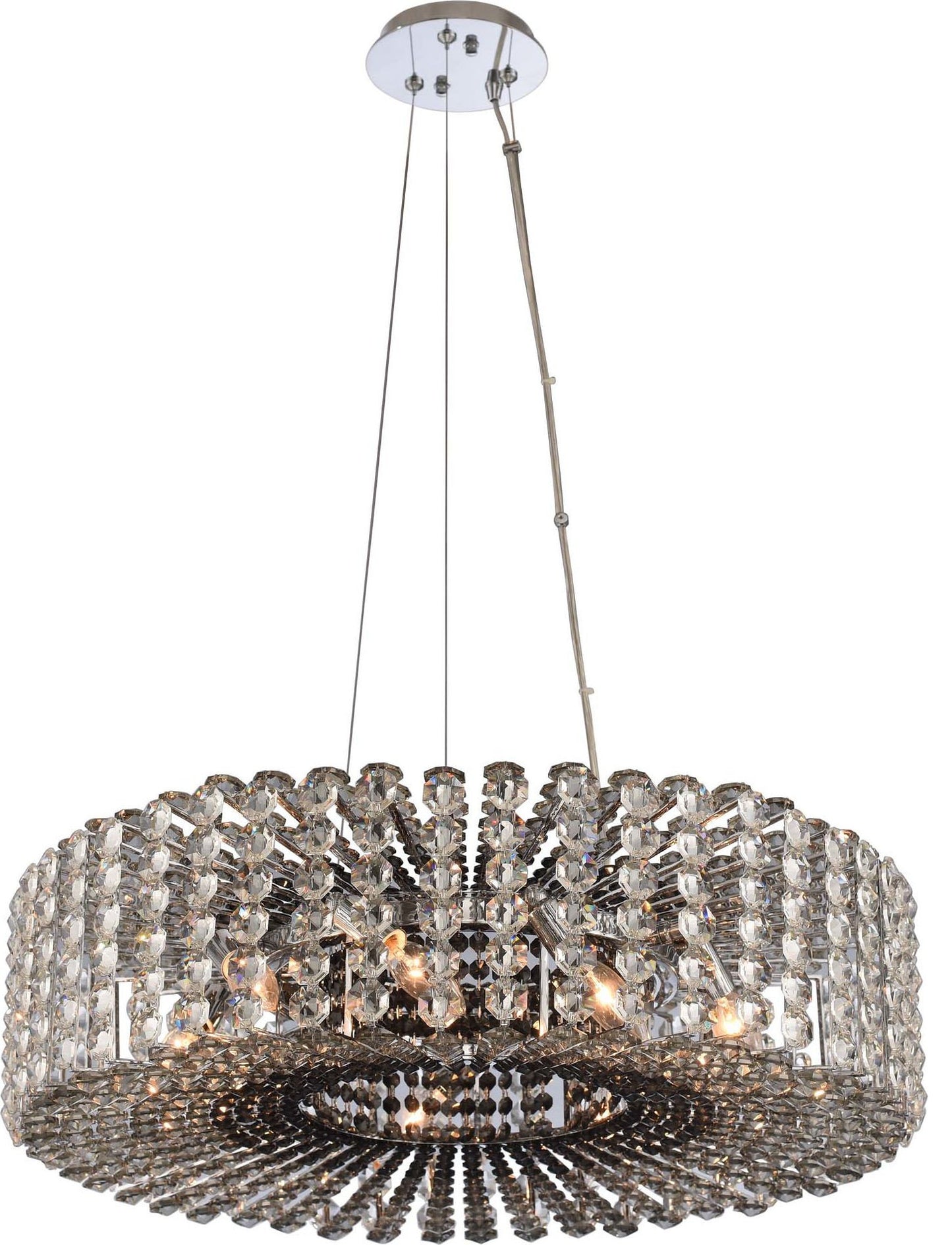 Anello Pendant, Chrome, 26"By KALCO LIGHTING
