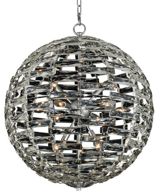 Allegri 37257 Alta 16 Light 36"W Crystal Pendant - Polished Chrome / ClearBy Allegri Crystal by Kalco Lighting