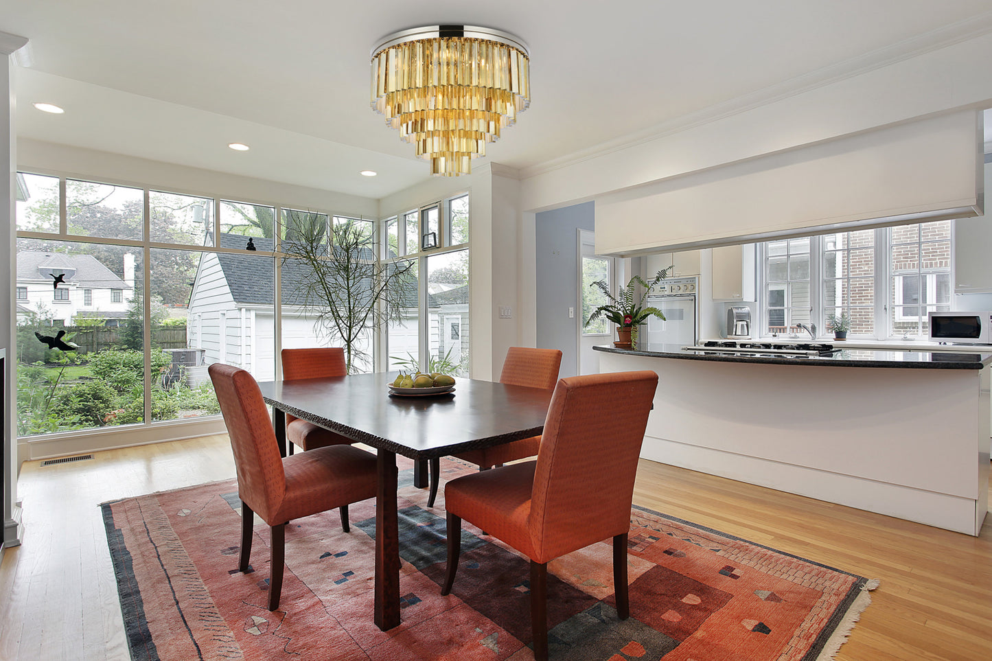 Elegant Lighting 1201F32-GT/RC Sydney 17 Light 32"W Flush Mount - PolishedBy Elegant Furniture & Lighting