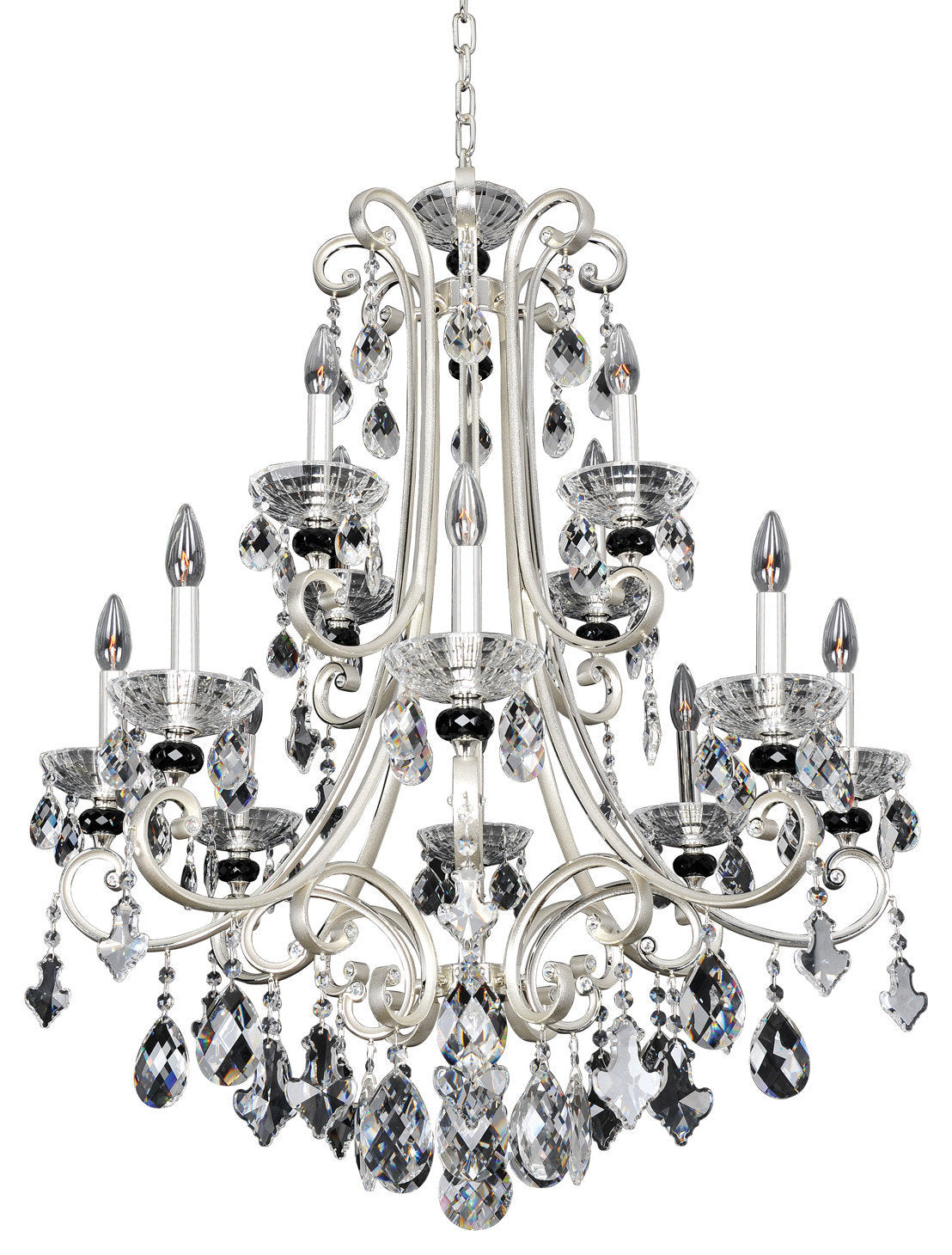 Bedetti 32"x32" 12-Light Modern Chandelier by AllegriBy Allegri Crystal by Kalco Lighting