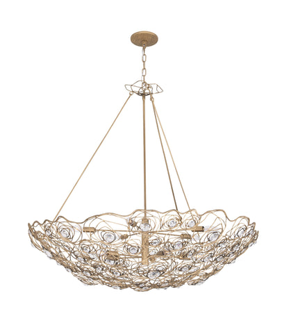 Varaluz 500P10 Ethereal Rose 10 Light 40"W Abstract Chandelier - Havana GoldBy Varaluz