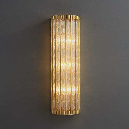 Luxury Golden Crystal Wall Lamp, L7.1xw4.7xh23.6", Cool LightBy Miron Demid LLC