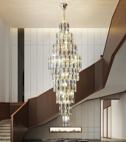Saint-Cezaire-sur-Siagne | Stunning Large Crystal Chandelier, Dia27.6"By Miron Demid LLC