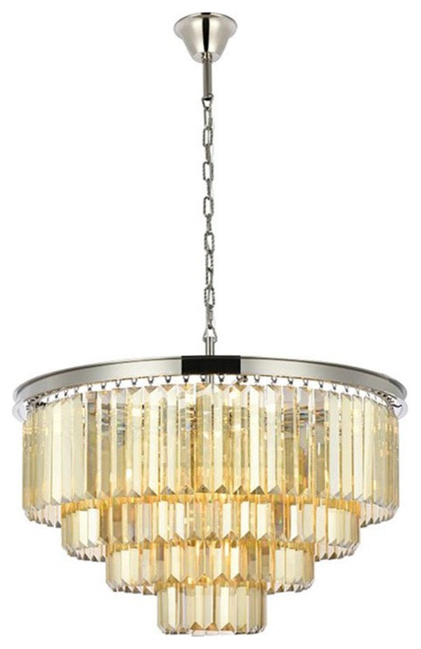 Urban Classic Sydney 17-Light Metal Royal Cut Chandelier - Nickel FinishBy Urban Classic