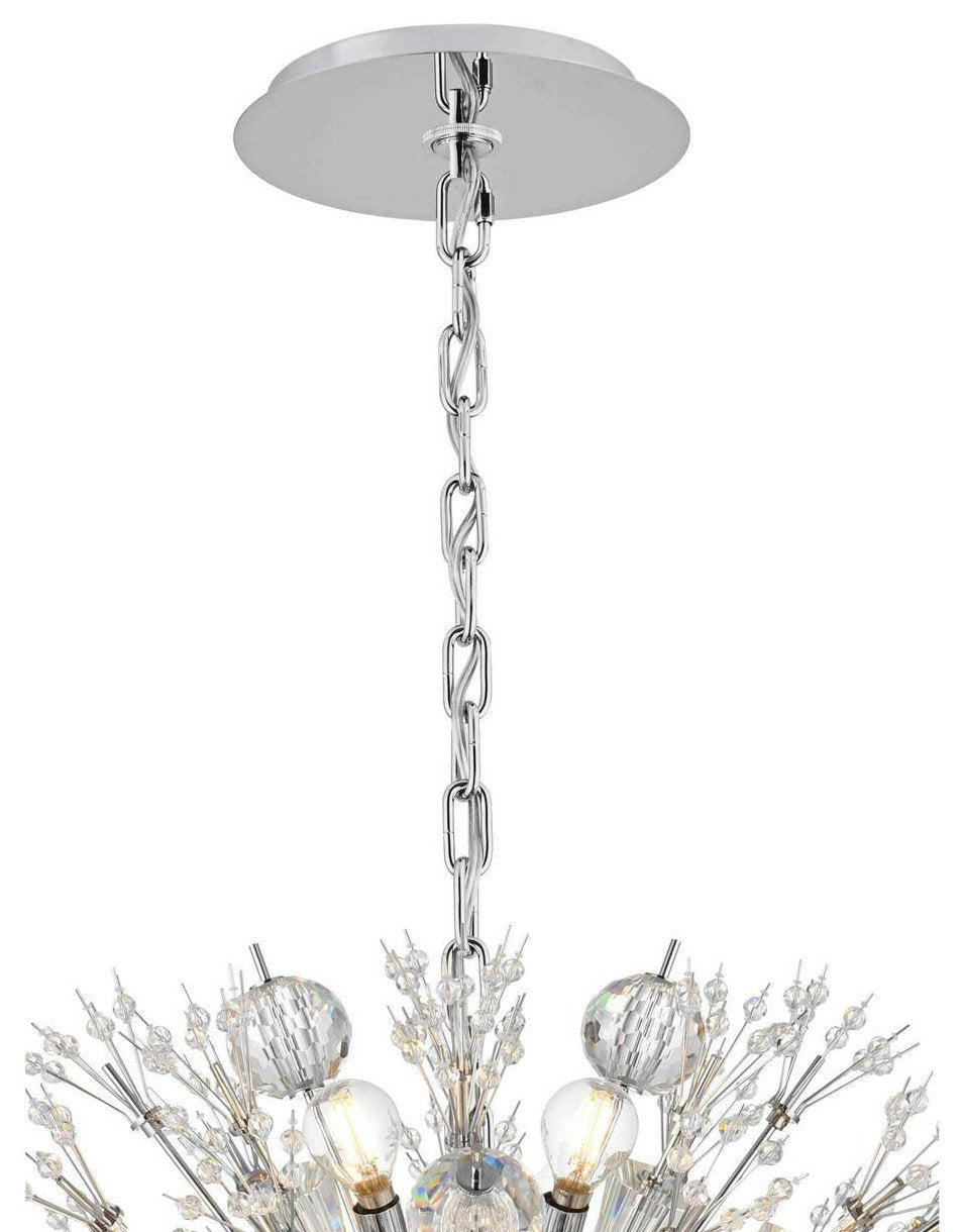 Vera 24 Light Pendant, ChromeBy Elegant Furniture & Lighting