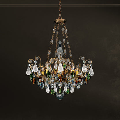 Schonbek 3587-23Os 8 Light Crystal Chandelier, Etruscan GoldBy Schonbek