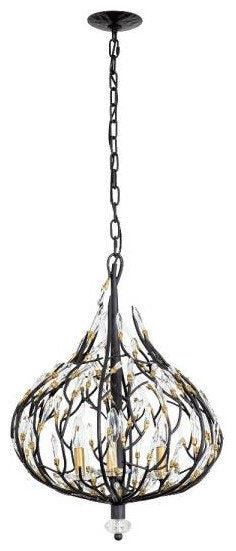 Bask 3-Light Pendant In Glam Style, 25"Hx18"WBy Varaluz