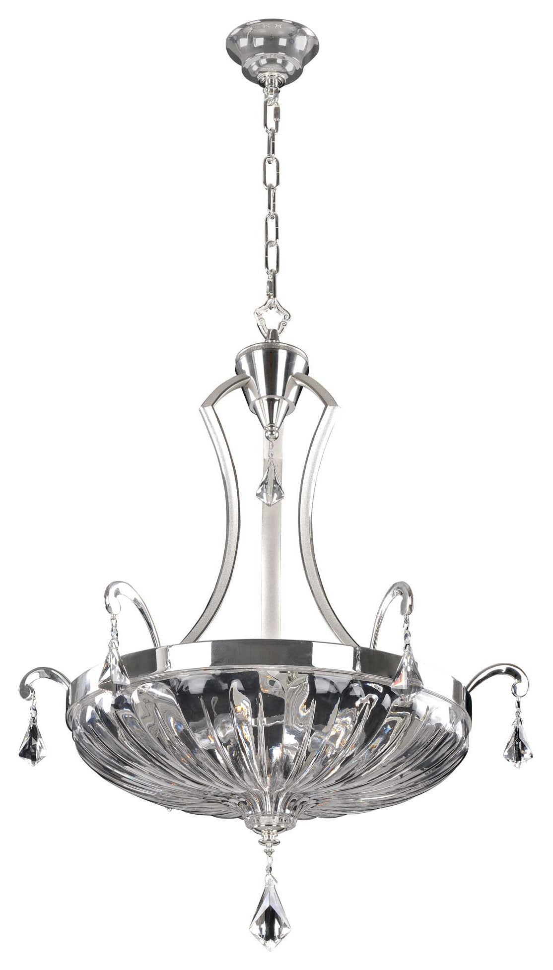 Orecchini 6-Light Traditional Large Pendant by AllegriBy Allegri Crystal by Kalco Lighting