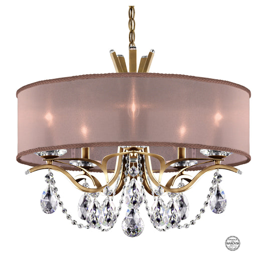 Schonbek Va8305N-22S3 5 Light Crystal Chandelier, Heirloom GoldBy Schonbek