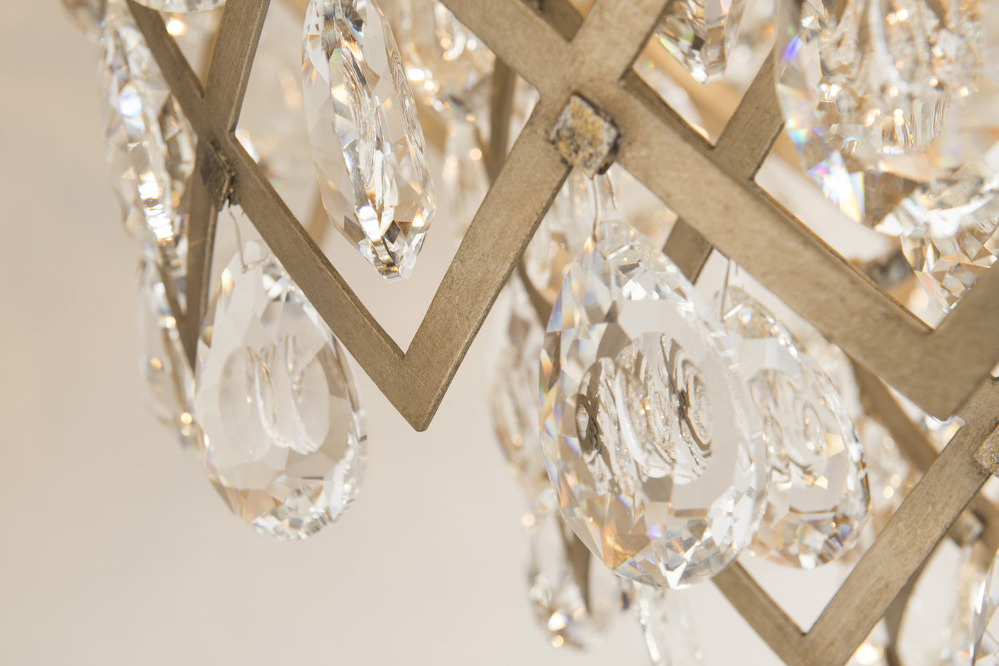 Tiara 3-Light Pendant, Small, Vienna Bronze, Clear Crystal DropsBy Corbett Lighting