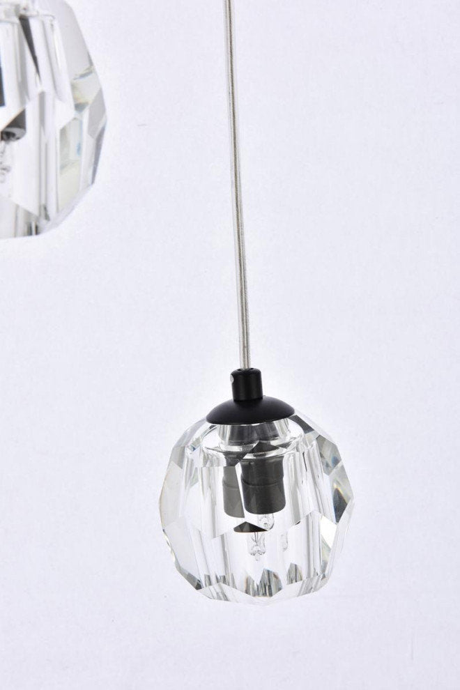 Lux Light 18.5" 24-Lights Black PendantBy Elegant Furniture & Lighting