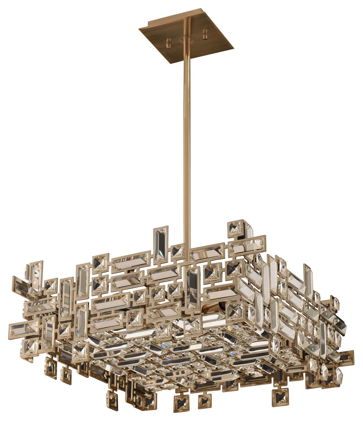 Vermeer 21" Square PendantBy Allegri Crystal by Kalco Lighting