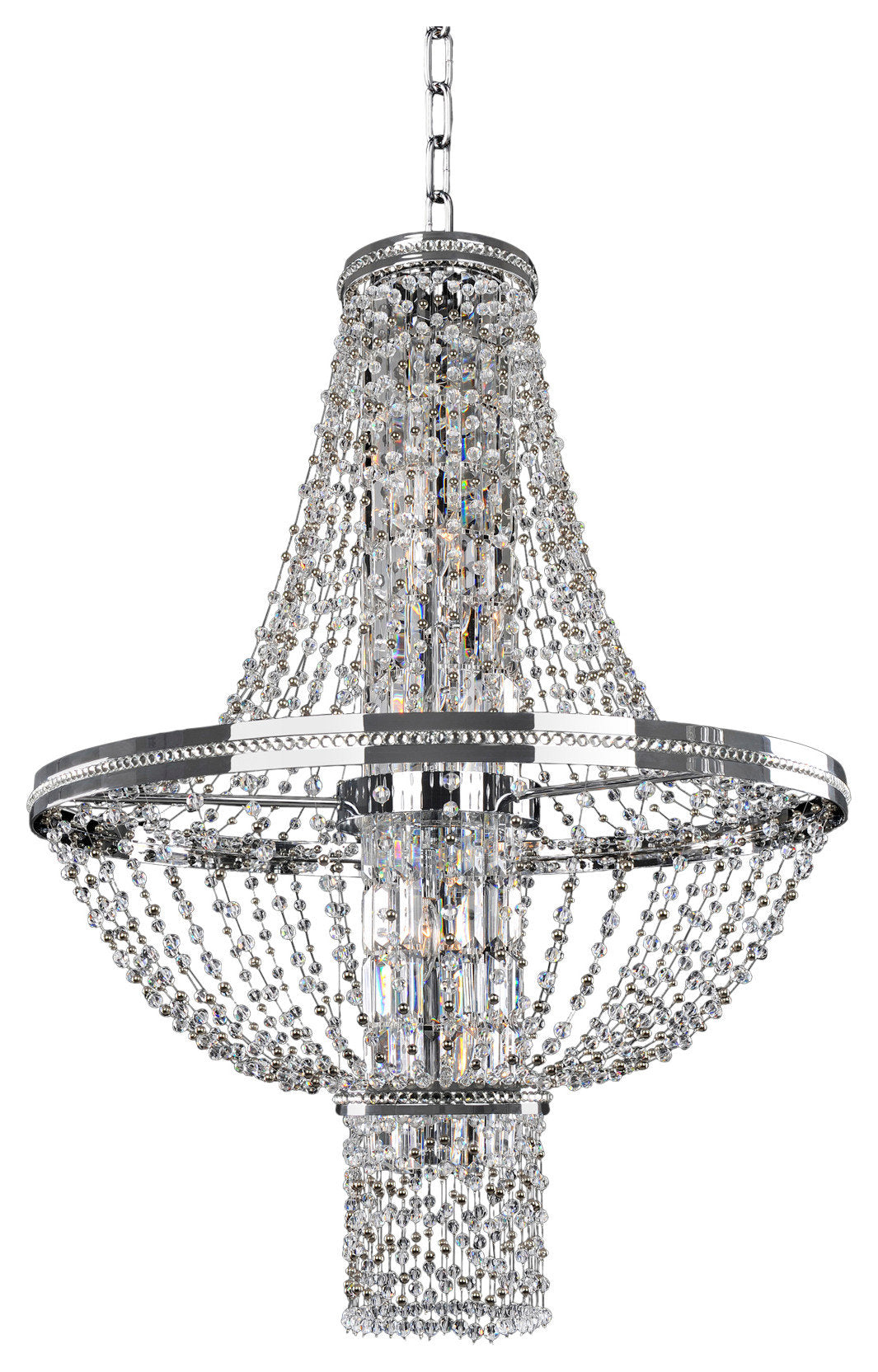 Capri 10-Light Modern Large Pendant by AllegriBy Allegri Crystal by Kalco Lighting