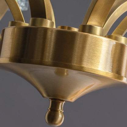 10-Light Contemporary Crystal ChandelierBy Morsale.com