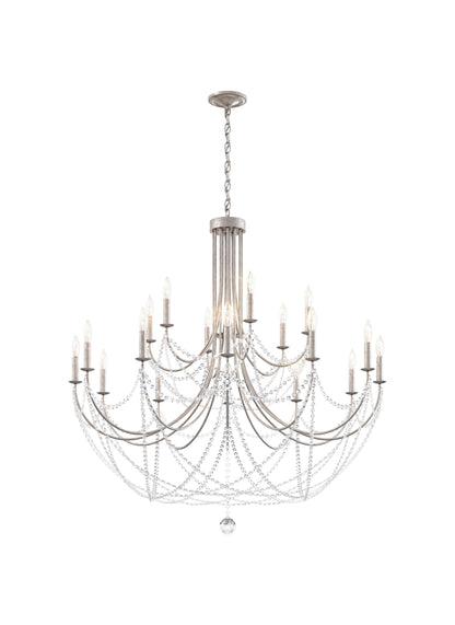 Schonbek Rj1018N-48H 18 Light Crystal Chandelier, Antique SilverBy Schonbek