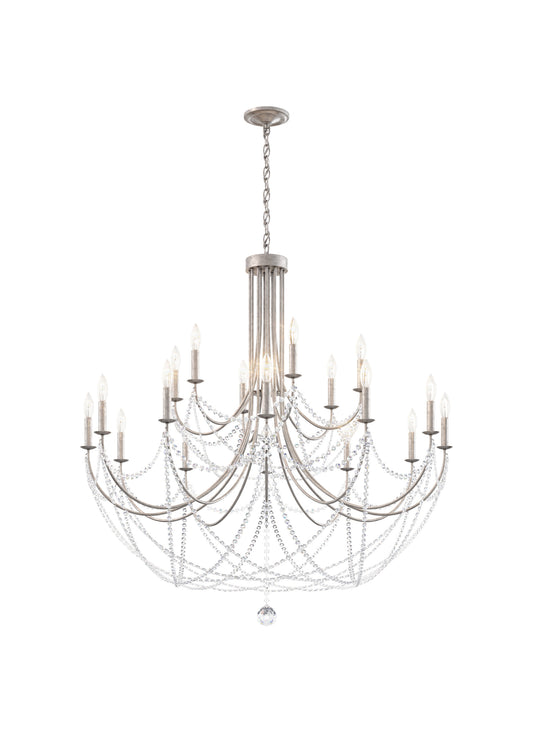 Schonbek Rj1018N-48H 18 Light Crystal Chandelier, Antique SilverBy Schonbek