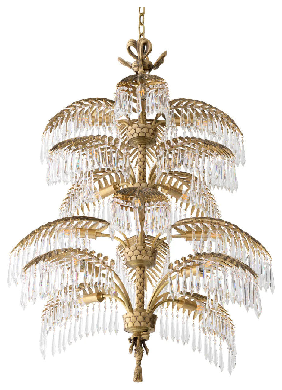 Vintage Brass Crystal Chandelier XL | Eichholtz HildebrandtBy OROA - Furniture