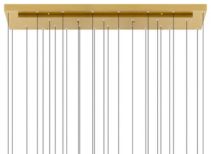 CWI LIGHTING 1588P60-14-624 Stagger Integrated LED Brass ChandelierBy CWI Lighting