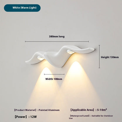 Simple LED Wall Lamp �C Waterproof Outdoor Doorplate Light