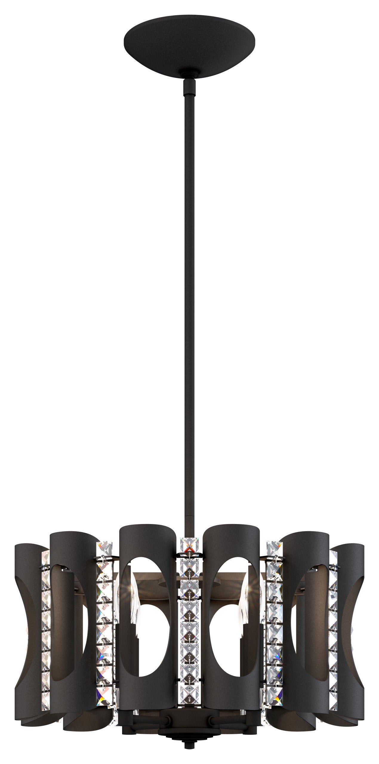 Schonbek Mr1004N-Bk1H 4 Light Crystal Pendant, BlackBy Schonbek