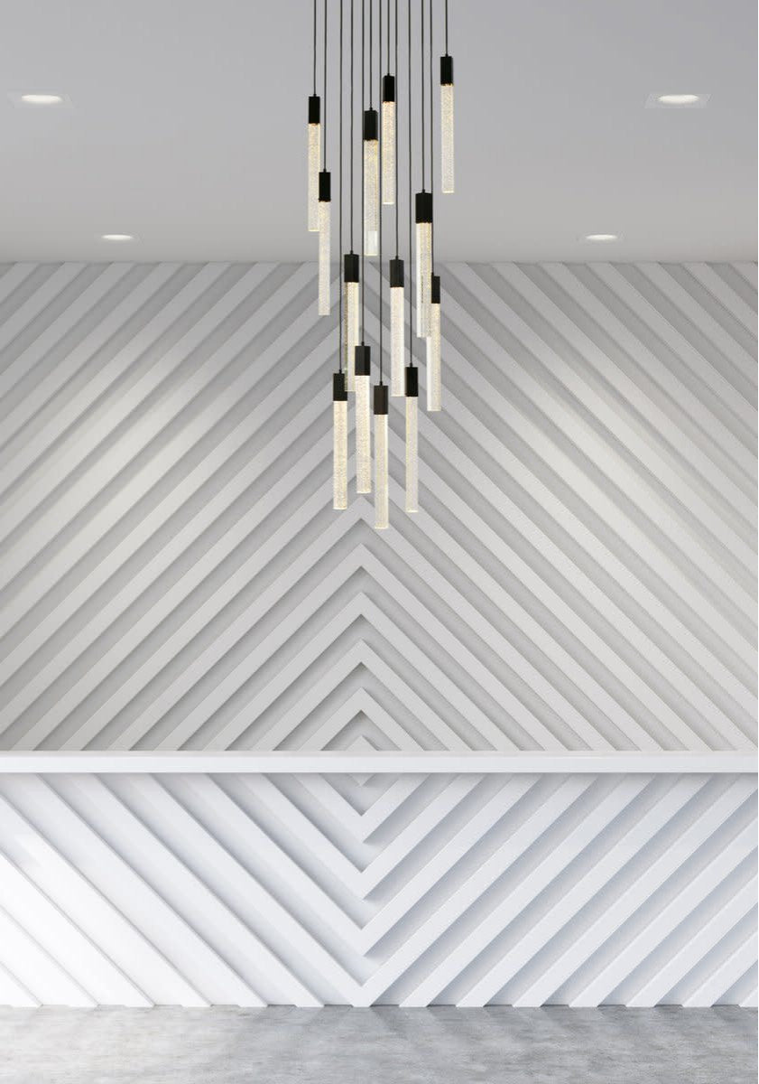 Elegant Lighting 2067G30 Weston 13 Light 30"W LED Crystal Multi - BlackBy Elegant Furniture & Lighting
