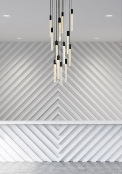 Elegant Lighting 2067G30 Weston 13 Light 30"W LED Crystal Multi - BlackBy Elegant Furniture & Lighting