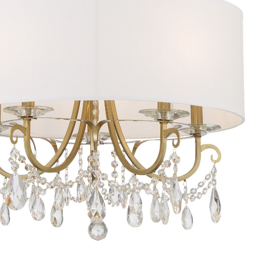 Othello 5 Light Vibrant Gold ChandelierBy Crystorama Lighting