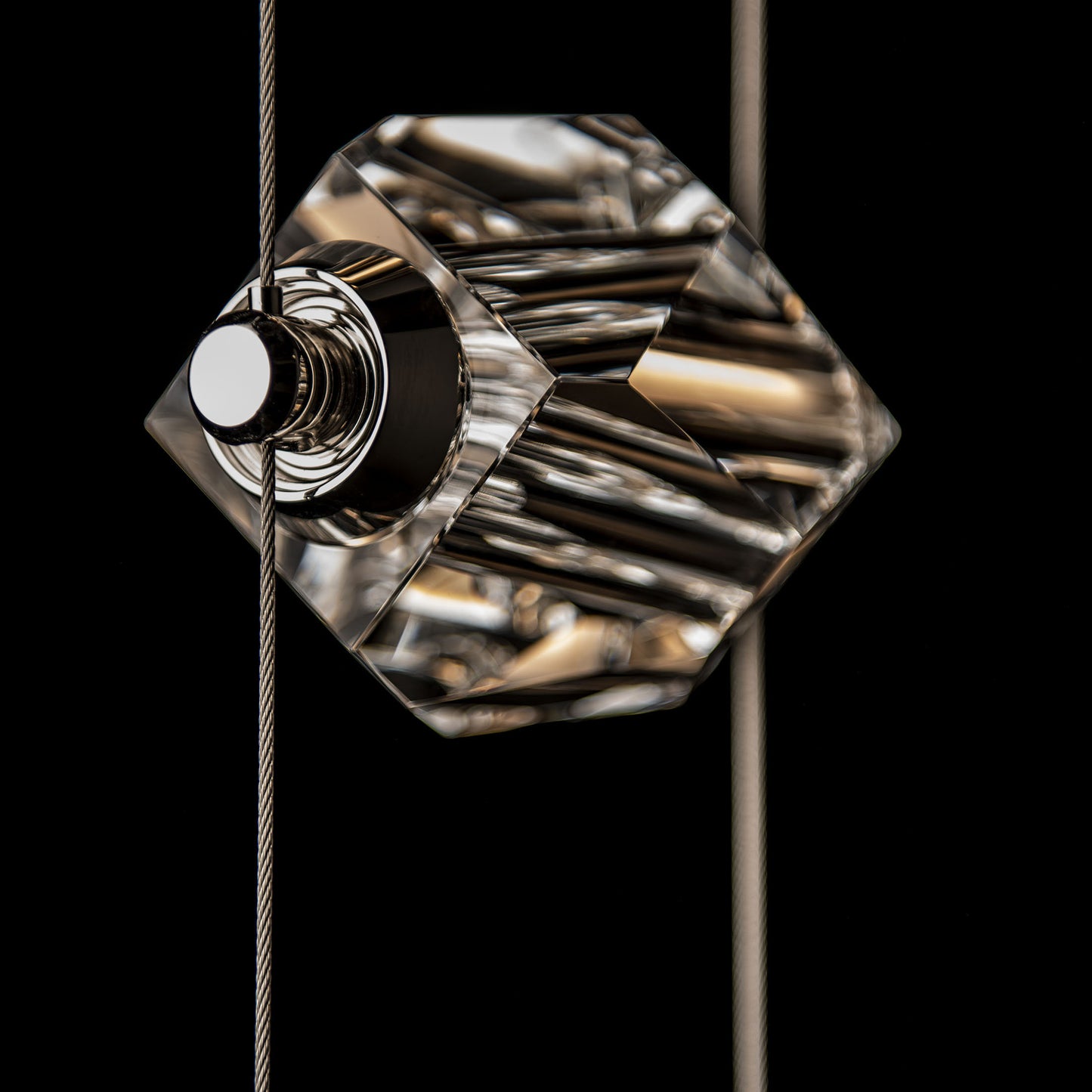 Gatsby 3-Light LED Pendant Modern Brass Crystal StandardBy Hubbardton Forge