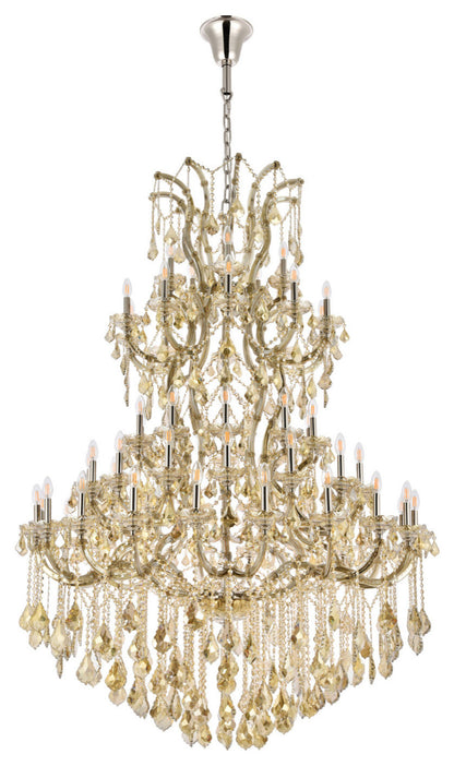 Elegant Lighting 2800G54-GT/RC Maria Theresa 61 Light 54"W - GoldBy Elegant Furniture & Lighting