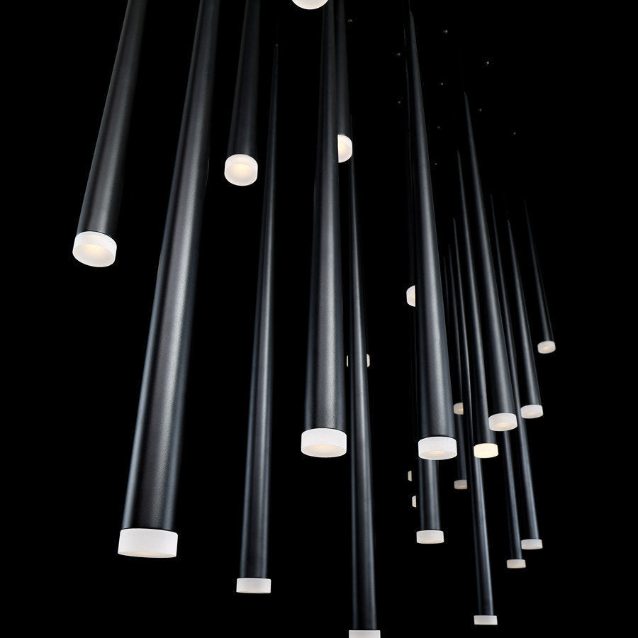 Modern Forms PD-41823L Cascade 23 Light 54"W LED Crystal Linear - Aged BrassBy Modern Forms