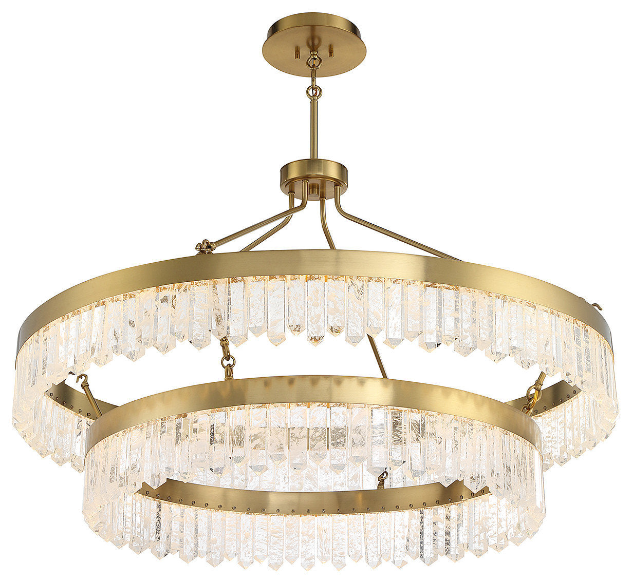 Savoy House Landon 2-Light LED Pendant, Warm Brass - 7-1622-117-322By Savoy House