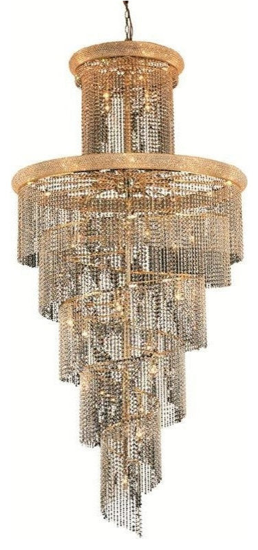 Elegant Lighting V1800SR48G/RC Spiral 41-Light Hanging FixtureBy Elegant Furniture & Lighting