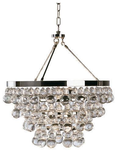 Robert Abbey S1000 Four Light Chandelier Bling Polished NickelBy Robert Abbey, Inc.