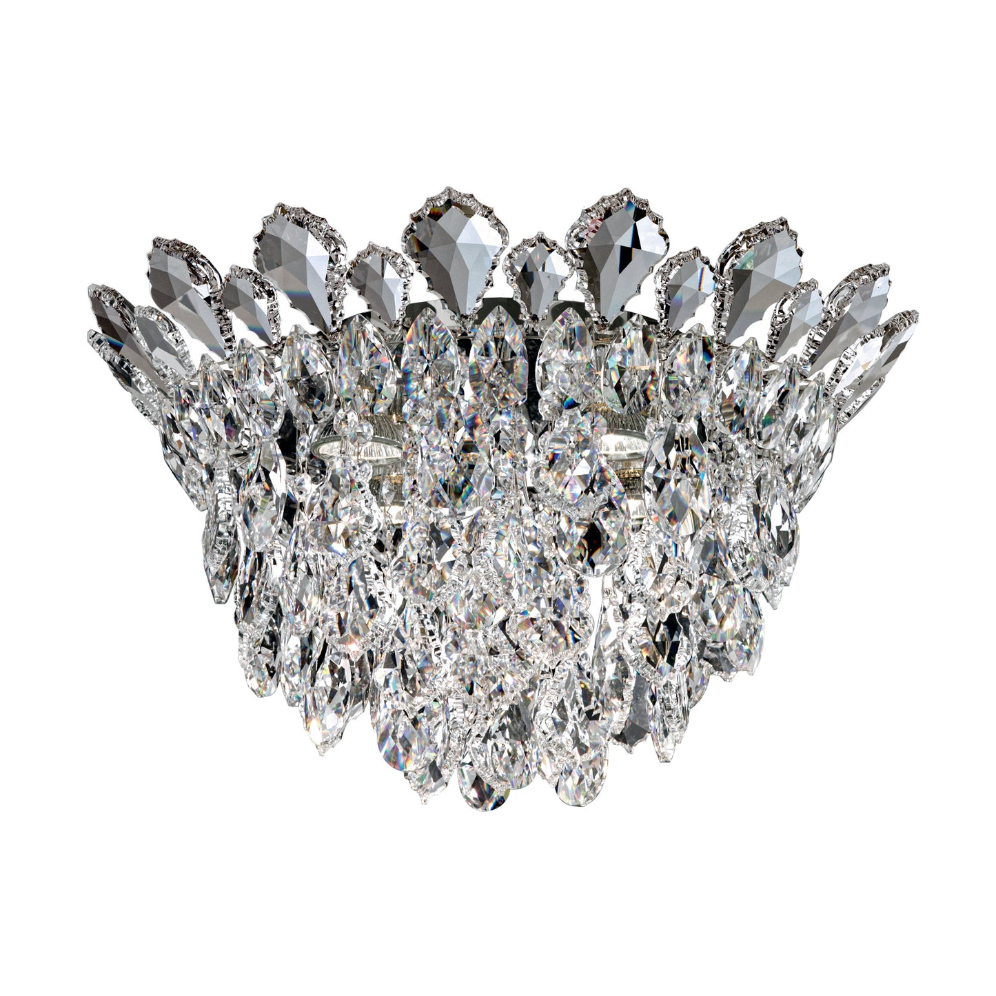 Schonbek Tr1201N-401H 4 Light Crystal Semi-Flush, Polished Stainless SteelBy Schonbek