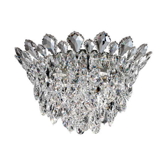 Schonbek Tr1201N-401H 4 Light Crystal Semi-Flush, Polished Stainless SteelBy Schonbek