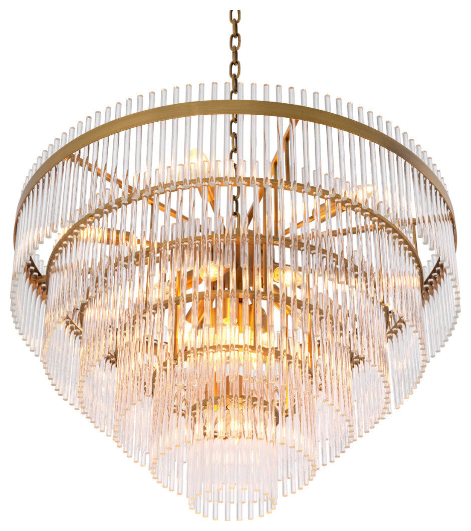 Cascading Glass Rods Chandelier | Eichholtz EastBy OROA - Furniture